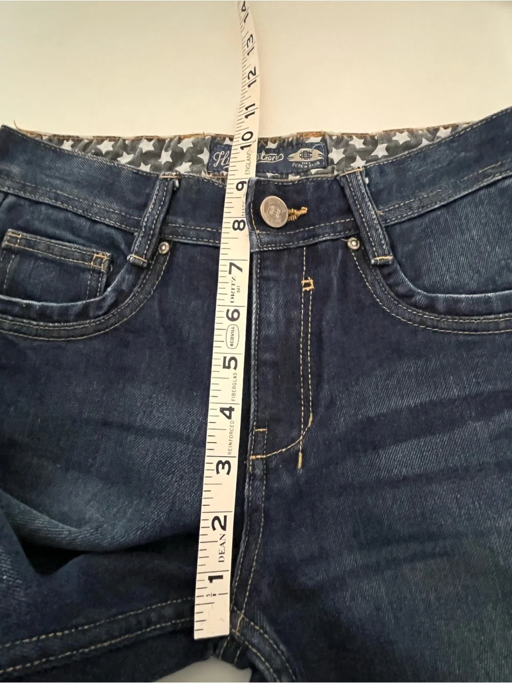 Huntington Girls Dark Wash Straight Leg Jeans Size 12 Pristine NWOT
